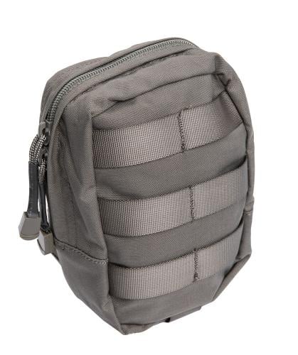 Swedish SVS 12 Combat Vest With Pouches, Green, surplus. General Purpose Pouch, Small. 2-way zipper and an elastic inner pocket.
